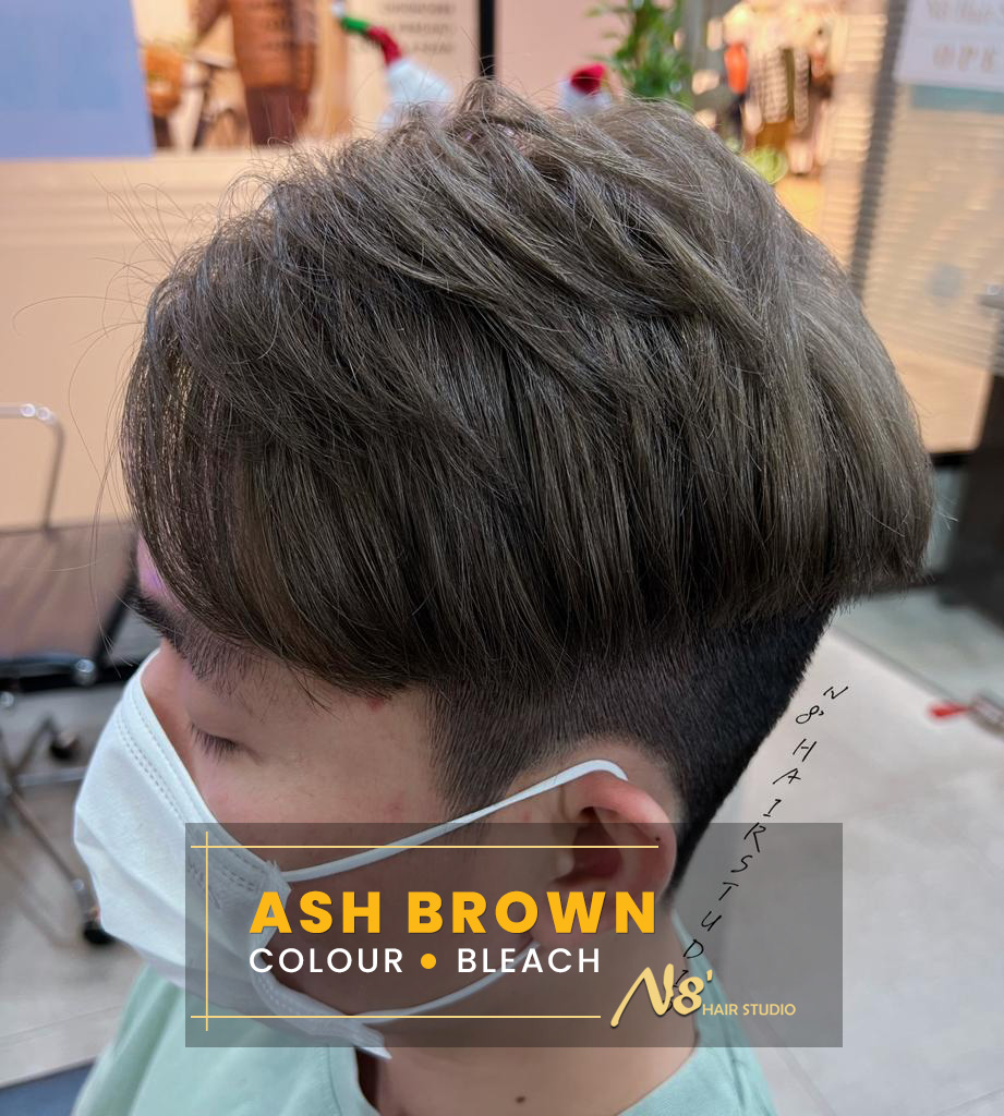 Ash Brown for Men N8 Hair Studio Singapore